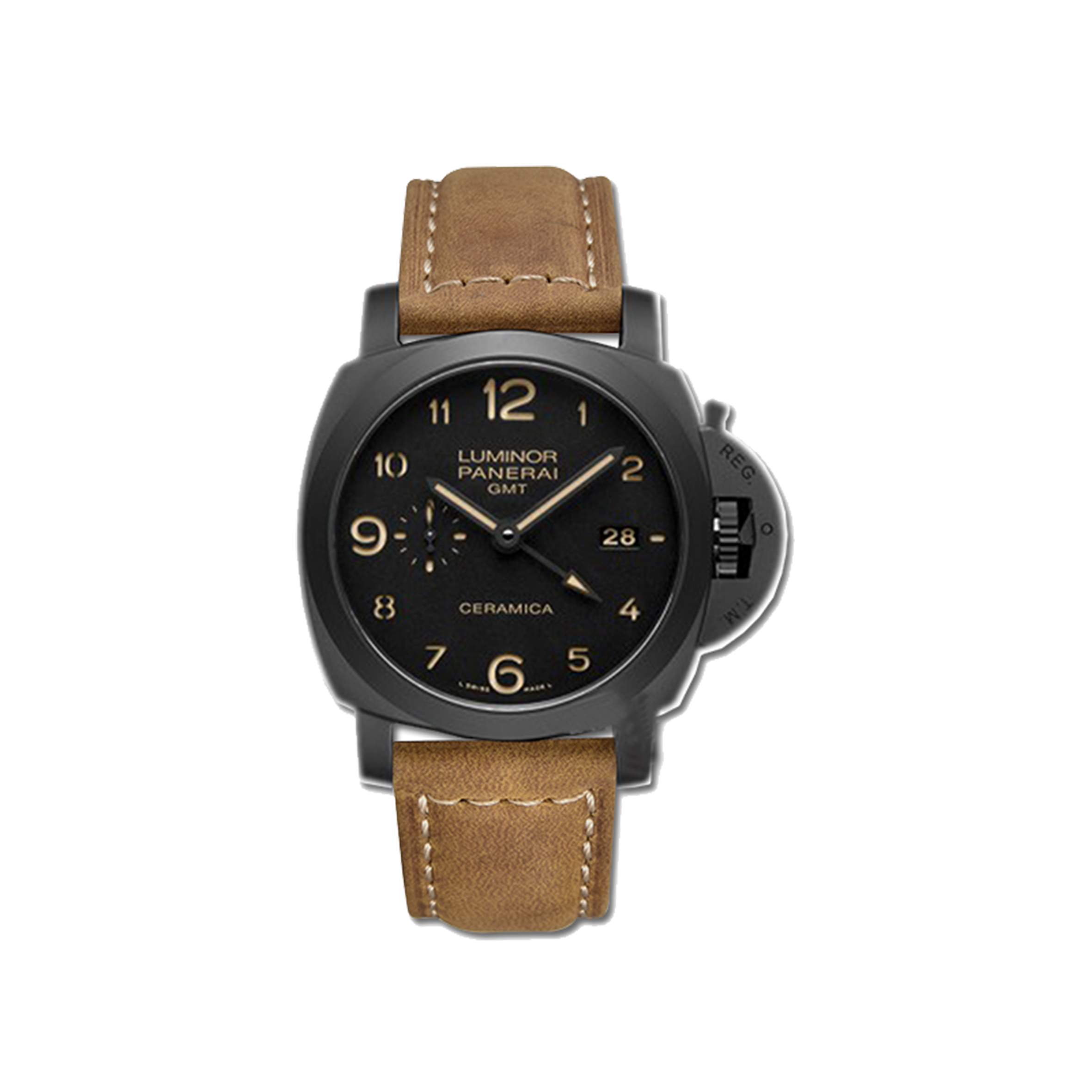 PANERAI LUMINOR 1950 3 DAYS GMT AUTOMATIC CHERAMICA 44MM WATCH PAM00441